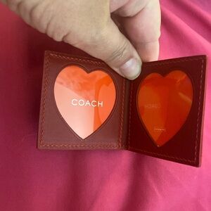 Red heart frame with case